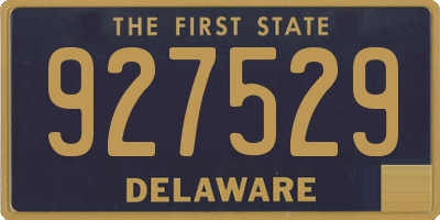 DE license plate 927529