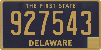 DE license plate 927543