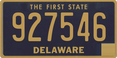 DE license plate 927546
