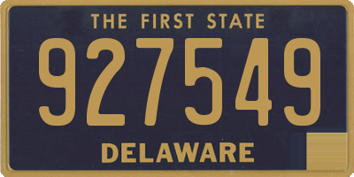 DE license plate 927549
