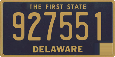 DE license plate 927551