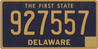 DE license plate 927557