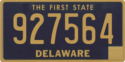 DE license plate 927564