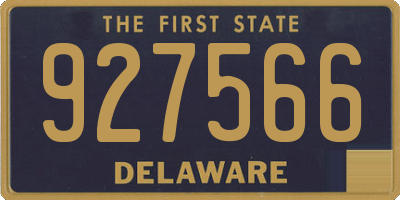 DE license plate 927566