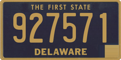 DE license plate 927571