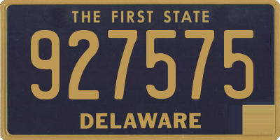 DE license plate 927575