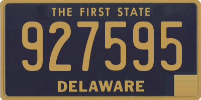 DE license plate 927595