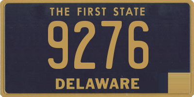 DE license plate 9276