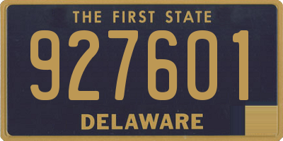 DE license plate 927601