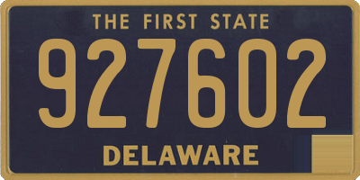 DE license plate 927602