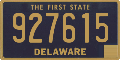 DE license plate 927615