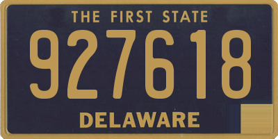 DE license plate 927618