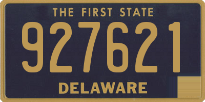 DE license plate 927621
