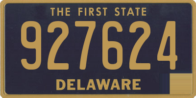 DE license plate 927624