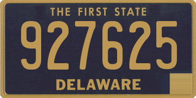 DE license plate 927625