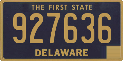 DE license plate 927636