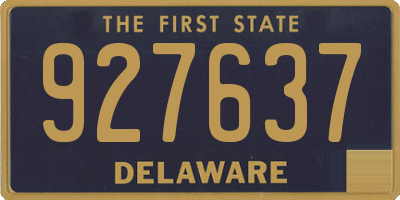 DE license plate 927637