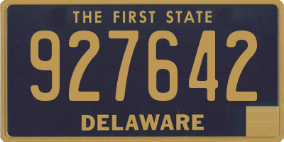 DE license plate 927642