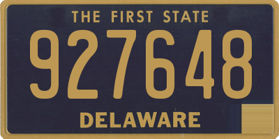 DE license plate 927648