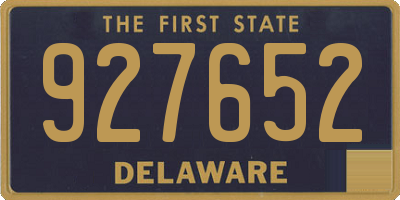 DE license plate 927652