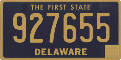 DE license plate 927655
