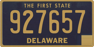 DE license plate 927657