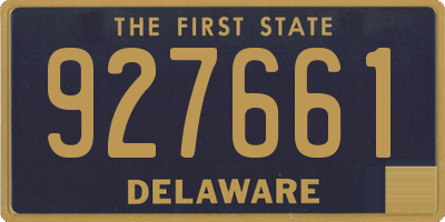 DE license plate 927661