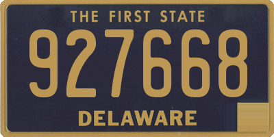 DE license plate 927668