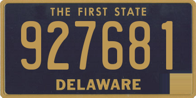 DE license plate 927681