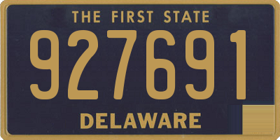 DE license plate 927691