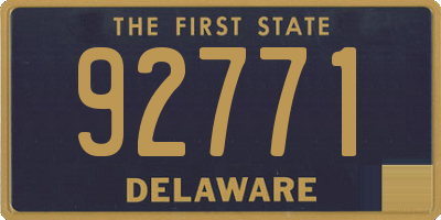 DE license plate 92771