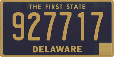 DE license plate 927717