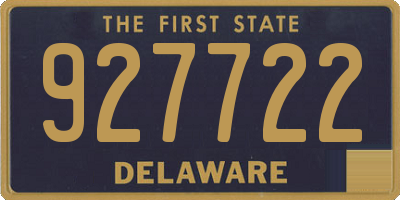 DE license plate 927722
