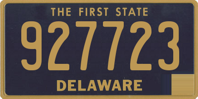 DE license plate 927723