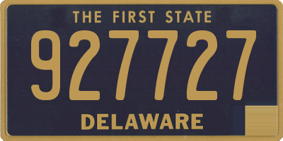 DE license plate 927727
