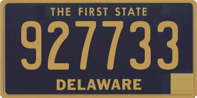 DE license plate 927733
