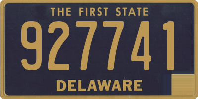 DE license plate 927741