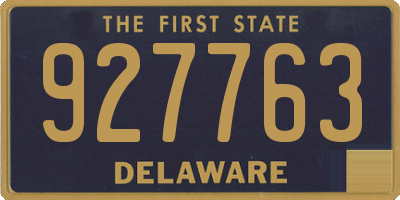 DE license plate 927763