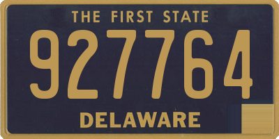 DE license plate 927764