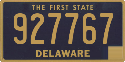 DE license plate 927767