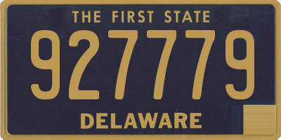 DE license plate 927779
