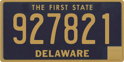 DE license plate 927821