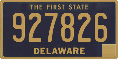 DE license plate 927826