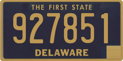 DE license plate 927851