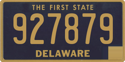 DE license plate 927879