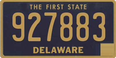 DE license plate 927883