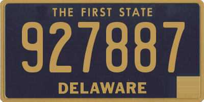 DE license plate 927887