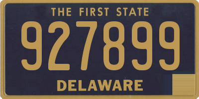 DE license plate 927899