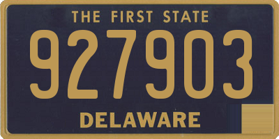 DE license plate 927903