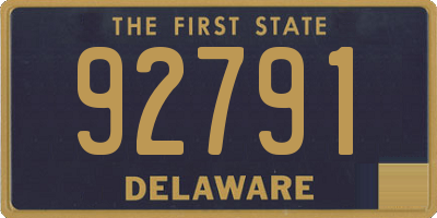 DE license plate 92791